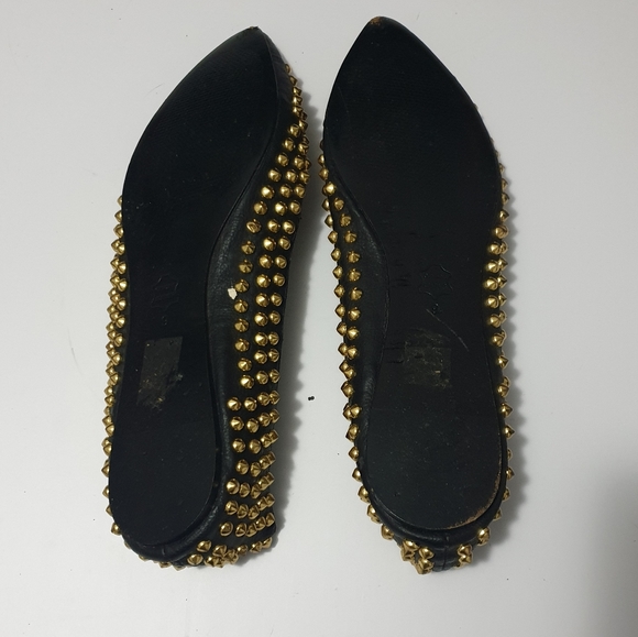 Steve Madden AUS9 leather studded pointed flats - Picture 8 of 11